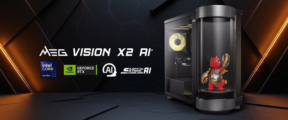 (PR) MSI Unveils the MEG Vision X2 AI+ Gaming Desktop Featuring a Holographic AI Companion
